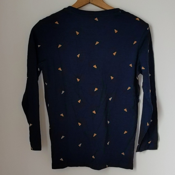 Old Navy L 10-12 Tagless Neck Novelty Pizza Shirt - Picture 4 of 4